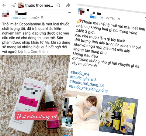 Náo loạn chợ ảo rao bán thuốc mê, thuốc ngủ - Ảnh 1. Các trang mạng xã hội rao bán thuốc mê, thuốc ngủ tràn lan - Ảnh chụp màn hình