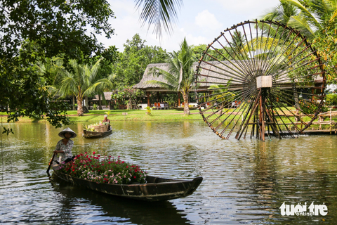 Trò chơi dân gian, buýt đường sông... hấp dẫn du khách quốc tế - Ảnh 7. Một hình ảnh vùng quê yên bình khác xa với sự nhộn nhịp, tấp nập của trung tâm quận 1 - Ảnh: PHƯƠNG QUYÊN