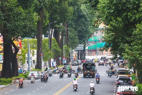 Xanh ngắt những hàng cây trăm tuổi ở TP.HCM - Ảnh 15. "Cây dầu gắn bó với gánh hàng rong của nhiều thế hệ trong gia đình tôi. Thành phố càng phát triển thì cần phải tăng diện tích phủ xanh. Chỉ có như vậy mới tạo ra sự phát triển bền vững, biến thành phố thành điểm đến lý tưởng cho du khách trong và ngoài nước", ông Đức chia sẻ.