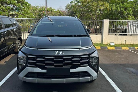 Hyundai Stargazer X lộ diện hoàn chỉnh trước ngày ra mắt - Ảnh 1. Hyundai Stargazer X xuất hiện tại Indonesia trước ngày ra mắt - Ảnh: Headlightmag
