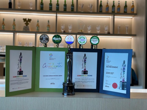 Carlsberg Việt Nam lấy ‘nhân sự’ làm trọng tâm để phát triển - Ảnh 3. Giải thưởng "Nơi làm việc tốt nhất Châu Á 2023" và giải thưởng "Đa dạng, Công bằng và Hòa nhập 2023" trong hạng mục giải thưởng nhân sự Châu Á