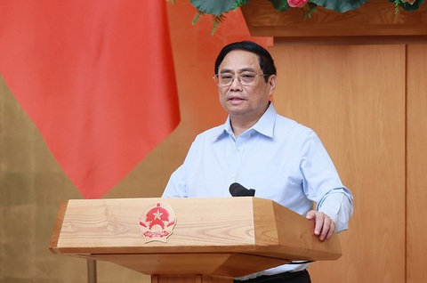 Thủ tướng kiên định mục tiêu tăng trưởng, các tháng cuối năm nỗ lực đạt 9% - Ảnh 1. Thủ tướng Phạm Minh Chính phát biểu tại phiên họp Chính phủ thường kỳ - Ảnh: TTXVN