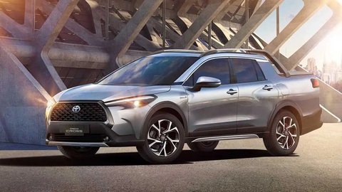 Toyota Corolla Cross phiên bản bán tải cực kỳ hứa hẹn - Ảnh 1. Toyota Corolla Cross là một mẫu bán khá chạy của thương hiệu Nhật, thậm chí đang đứng đầu doanh số tại thị trường Việt Nam. Do đó biến thể bán tải của mẫu xe này đang được xem xét - Ảnh: KDesign AG