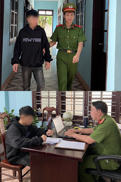 Hai thanh niên bị tạm giữ hình sự - Ảnh: TÂM AN Hai thanh niên bị tạm giữ hình sự - Ảnh: TÂM AN