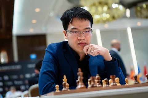 Lê Quang Liêm đưa cựu VĐTG vào tie-break ở World Cup cờ vua - Ảnh 1. Kỳ thủ Lê Quang Liêm tại World Cup cờ vua 2023 - Ảnh: FIDE