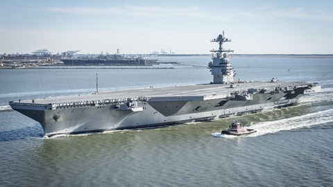 Tàu sân bay USS Gerald R. Ford thuộc lớp tàu sân bay hiện đất nhất của Hải quân Mỹ - Ảnh: HẢI QUÂN MỸ Tàu sân bay USS Gerald R. Ford thuộc lớp tàu sân bay hiện đại nhất của Hải quân Mỹ - Ảnh: HẢI QUÂN MỸ