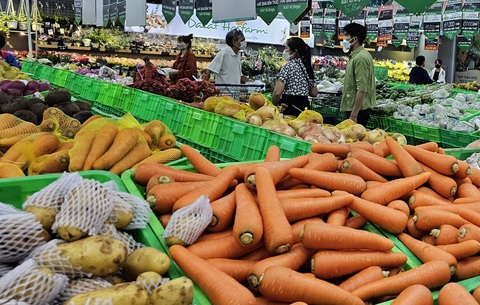 Tin tức sáng 7-8: - Ảnh 1. Rau củ tăng giá do mưa - Ảnh: N.TRÍ