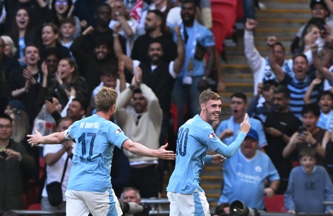 Arsenal đoạt Siêu cúp Anh 2023 - Ảnh 4. Siêu phẩm của Palmer không thể giúp Man City giành Siêu cúp Anh 2023 - Ảnh: REUTERS