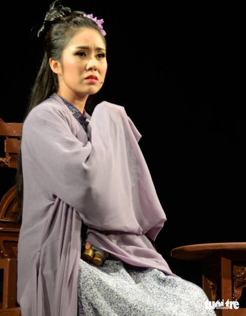 Lê Phương vai Kiều Nguyệt Nga trong vở nhạc kịch Tiên Nga - Ảnh: T.T.D Lê Phương vai Kiều Nguyệt Nga trong vở nhạc kịch Tiên Nga - Ảnh: T.T.D.