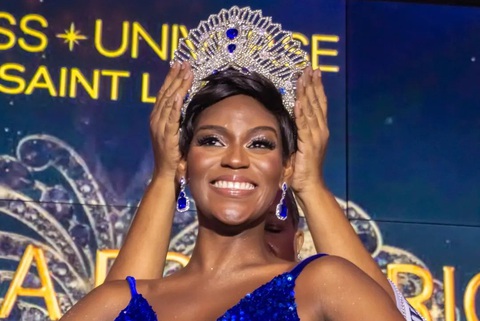 'Thấy thương' cuộc thi nhan sắc chỉ có 3 thí sinh! - Ảnh 1. Earlyca Frederick đã giành quyền tham dự Miss Universe 2023, sau khi