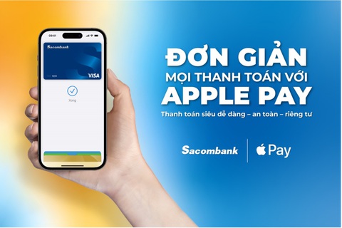 Sacombank giới thiệu Apple Pay - phương thức thanh toán an toàn và riêng tư - Ảnh 1. Đơn giản mọi thanh toán với Apple Pay