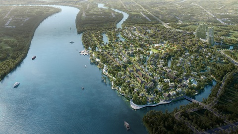 Có gì trong tổ hợp trị liệu khoáng nóng lớn bậc nhất phía đông Sài Gòn? - Ảnh 1. Ecovillage Saigon River nằm tại vị trí ven sông đắc địa với tầm view vĩnh cửu