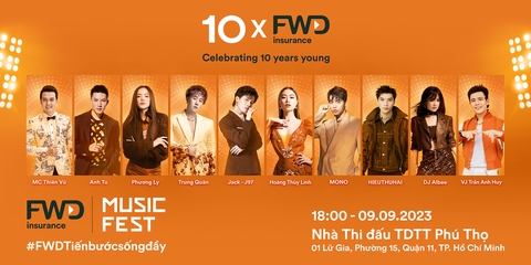 Sự kiện âm nhạc FWD Music Fest 2023 có gì đặc biệt? - Ảnh 2. Dàn nghệ sĩ khủng tại đại nhạc hội