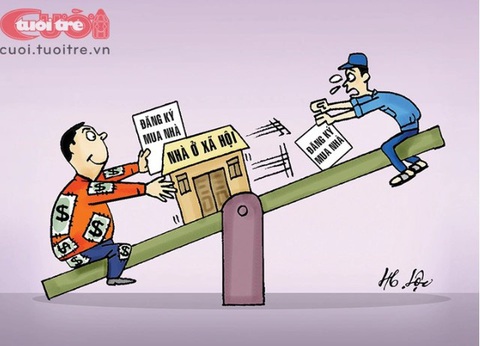 Nhà ở xã hội: Người giàu giành mua nhà người nghèo - Ảnh 1. 7 người có hàng trăm m2 đất vẫn đăng ký mua nhà ở xã hội
