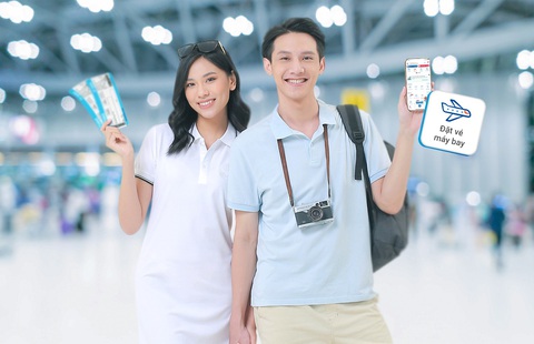 Đặt vé máy bay nhanh và tiết kiệm trên ứng dụng ngân hàng - Ảnh 1. Đặt vé máy bay nhanh và tiết kiệm trên ứng dụng ngân hàng - Ảnh 1.