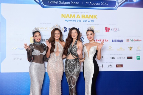 Hoa hậu Hoàn vũ Việt Nam 2023- Miss Cosmo Vietnam chính thức khởi động với nhiều thay đổi mới lạ - Ảnh 9. Thảo Nhi Lê, Ngọc Châu, Khánh Vân, Thủy Tiên.
