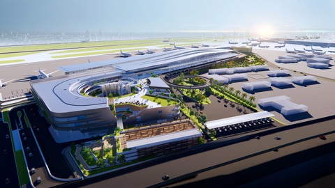 Đưa hệ thống sân bay Việt Nam cất cánh - Ảnh 2. Phối cảnh nhà ga T3 Tân Sơn Nhất - Nguồn: ACV