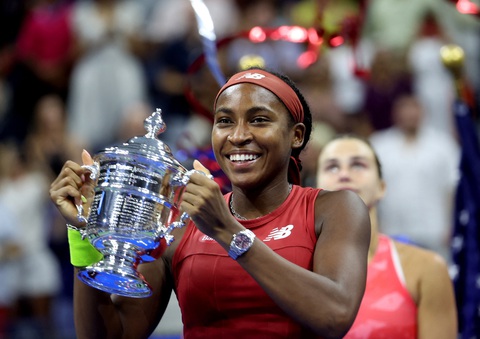 'Thần đồng' quần vợt Mỹ Coco Gauff đoạt Grand Slam đầu tiên trong sự nghiệp - Ảnh 1. Coco Gauff đoạt Grand Slam đầu tiên trong sự nghiệp - Ảnh: REUTERS
