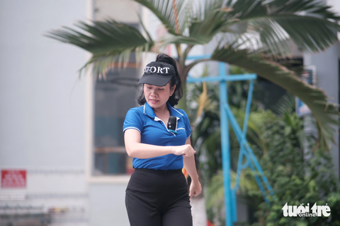 Học sinh tiểu học được học nhảy miễn phí - Ảnh 4. Chị Phạm Thị Ngọc Hà mong muốn lan tỏa tinh thần thể thao đến mọi lứa tuổi