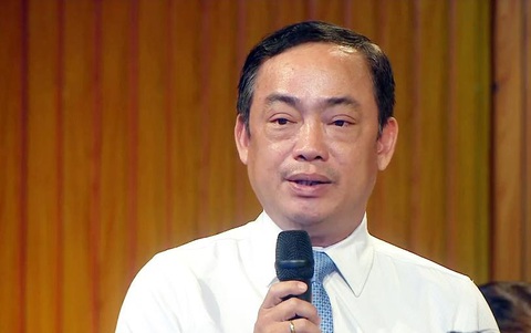 TP.HCM sẽ tinh giản các cơ sở giáo dục nghề nghiệp - Ảnh 3. Ông Nguyễn Đăng Lý đặt câu hỏi - Ảnh: CTV