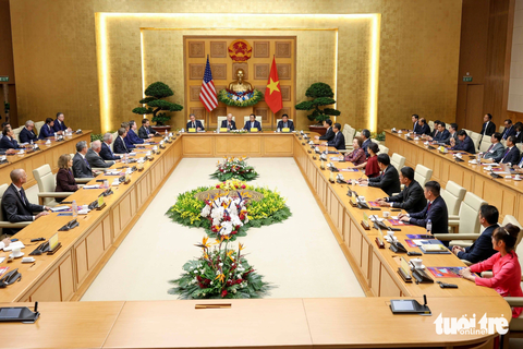 Ảnh: NGUYỄN KHÁNH Hội nghị cấp cao Việt Nam - Mỹ về đầu tư và đổi mới sáng tạo ngày 11-9 - Ảnh: NGUYỄN KHÁNH