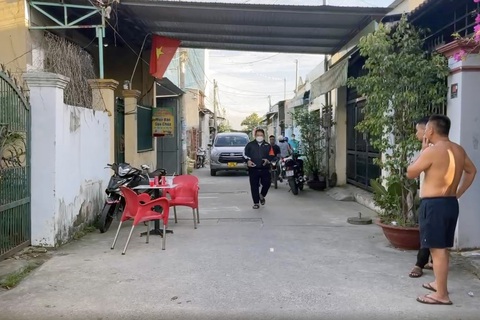Hiện trường nơi vụ án cha nghi sát hại con gái ruột - Ảnh: AN BÌNH