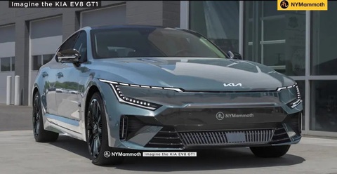 Phác thảo thiết kế Kia EV8 - Sedan toàn cầu đầu bảng sắp ra mắt - Ảnh 2. Dự đoán thiết kế Kia EV8 hoàn chỉnh - Ảnh: NYMammoth