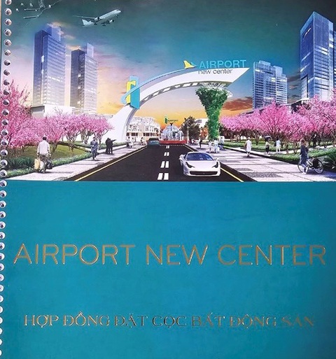 Phối cảnh "khu dân cư gần sân bay Long Thành" mà các bị can sử dụng trong hợp đồng đặt cọc với khách hàng - Ảnh: B.S. Phối cảnh "khu dân cư gần sân bay Long Thành" mà các bị can sử dụng trong hợp đồng đặt cọc với khách hàng - Ảnh: B.S.
