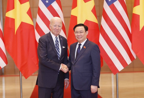 Chủ tịch Quốc hội Vương Đình Huệ hội kiến Tổng thống Mỹ Joe Biden - Ảnh: TTXVN Chủ tịch Quốc hội Vương Đình Huệ hội kiến Tổng thống Mỹ Joe Biden ngày 11-9 - Ảnh: TTXVN