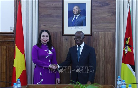 Phó Chủ tịch nước Võ Thị Ánh Xuân hội đàm với Thủ tướng Mozambique - Ảnh 1. Phó chủ tịch nước Võ Thị Ánh Xuân hội đàm với Thủ tướng Mozambique - Ảnh: TTXVN