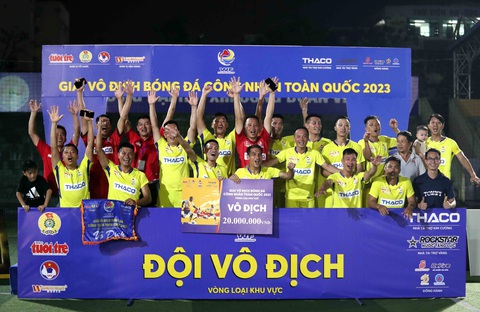 Chân dung nhà vô địch Giải bóng đá công nhân toàn quốc 2023 - Ảnh 5. Công đoàn Hải Phòng 3 lên ngôi vô địch Giải bóng đá công nhân toàn quốc 2023 khu vực 1 Hải Phòng - Ảnh: N.K.