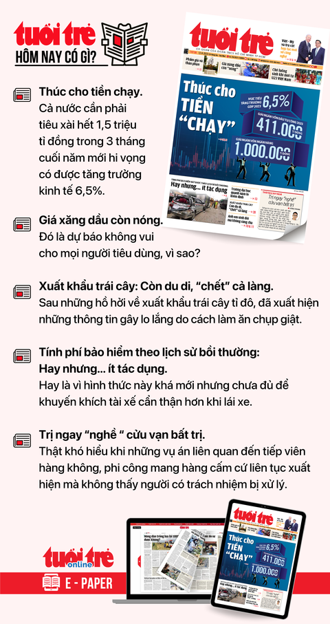 Tin tức chính trên Tuổi Trẻ nhật báo hôm nay 12-9. Để đọc Tuổi Trẻ báo in phiên bản E-paper, mời bạn đăng ký Tuổi Trẻ Sao TẠI ĐÂY Tin tức chính trên Tuổi Trẻ nhật báo hôm nay 12-9. Để đọc Tuổi Trẻ báo in phiên bản E-paper, mời bạn đăng ký Tuổi Trẻ Sao TẠI ĐÂY