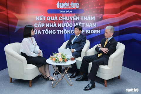 Chuyến thăm Việt Nam của Tổng thống Biden tạo nhiều dấu ấn - Ảnh 6. Toàn cảnh tọa đàm của Tuổi Trẻ Online vào chiều 11-9 - Ảnh: DANH KHANG