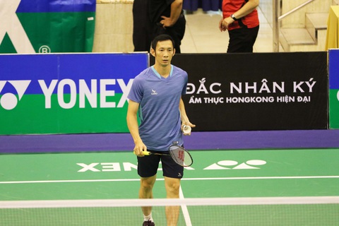 Nguyễn Tiến Minh thua ở vòng loại Giải cầu lông Vietnam Open 2023 - Ảnh 3. Nguyễn Tiến Minh không còn phong độ đỉnh cao ở tuổi 40 - Ảnh: T.P.