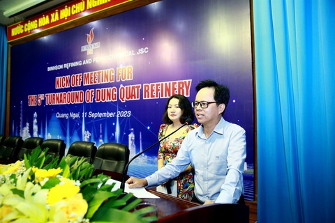 Chủ tịch HĐQT BSR Nguyễn Văn Hội phát biểu tại buổi lễ Chủ tịch HĐQT BSR Nguyễn Văn Hội phát biểu tại buổi lễ