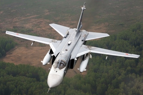 Tiêm kích Su-24 thuộc Không quân Nga - Ảnh: AIRLINERS.NET Tiêm kích Su-24 thuộc không quân Nga - Ảnh: AIRLINERS.NET
