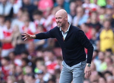 Manchester United là đội đắt giá nhất thế giới: 1,15 tỷ euro - Ảnh 1. HLV Erik ten Hag của Manchester United đang nắm trong tay đội hình đắt giá nhất thế giới - Ảnh: Reuters