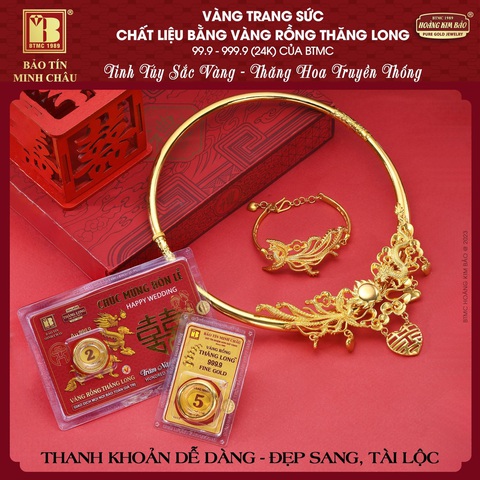 Các mẫu nhẫn cầu hôn, trang sức cưới đón đầu xu hướng năm 2023 - 2024 - Ảnh 5. Trang sức hồi môn, quà mừng vàng sang quý, hạnh phúc dài lâu