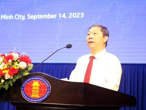 Ông Philipp Rösler: Mỗi đại học là một ‘hub’ đổi mới sáng tạo - Ảnh 4. Phó chủ tịch UBND TP.HCM Dương Anh Đức phát biểu tại sự kiện - Ảnh: TRỌNG NHÂN