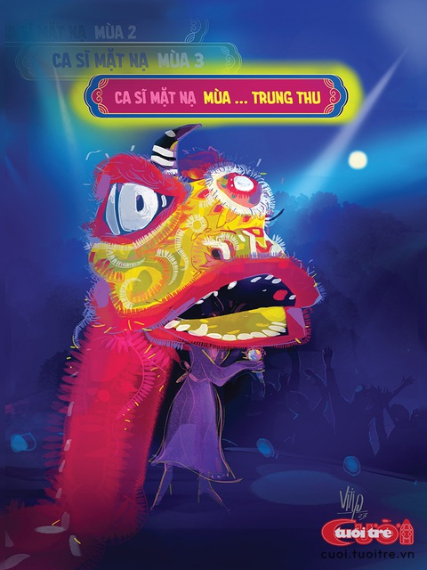 Mascot bí ẩn nhất Ca sĩ mặt nạ mùa này - Ảnh 1. Mascot bí ẩn nhất Ca sĩ mặt nạ mùa này - Tranh: Viiip