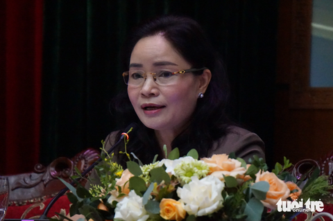 Thứ trưởng Bộ Văn hóa, Thể thao và Du lịch Trịnh Thị Thủy trả lời câu hỏi của Tuổi Trẻ Online tại lễ phát động - Ảnh: T.ĐIỂU Thứ trưởng Bộ Văn hóa, Thể thao và Du lịch Trịnh Thị Thủy trả lời câu hỏi của Tuổi Trẻ Online tại lễ phát động - Ảnh: T.ĐIỂU
