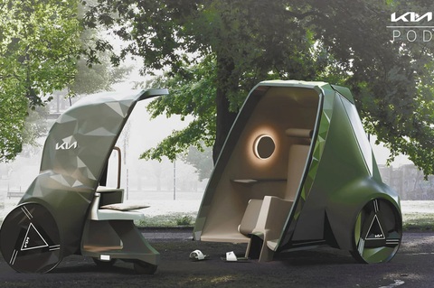Concept xe điện độc đáo: Có thể tách làm 3 phục vụ những mục đích sử dụng khác nhau - Ảnh 4. Điều này tương ứng với "Hộp làm việc", "Hộp giao lưu" và "Hộp thư giãn". Tất cả được tích hợp liền mạch với phần thân chính và có thể tách ra nếu muốn. Mỗi phần đều có bánh xe riêng để có thể dễ dàng tách ra - Ảnh: Yanko Design