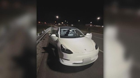 Thuê xe điện nhưng không biết sử dụng, hai mẹ con mắc kẹt - Ảnh 1. Chiếc Tesla Model 3 được thuê trong vụ việc - Ảnh: CBS News