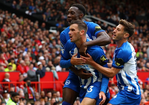 Brighton nhấm chìm Man United tại Old Trafford - Ảnh 3. Brighton tiếp tục thể hiện phong độ ấn tượng khi đánh bại Man United ngay tại Old Trafford - Ảnh: REUTERS