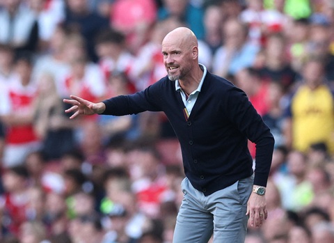 Vòng 5 Giải Ngoại hạng Anh (Premier League): Dông bão chờ đón Man United - Ảnh 1. Khó khăn chờ đón HLV Erik Ten Hag trước trận gặp Brighton - Ảnh: REUTERS
