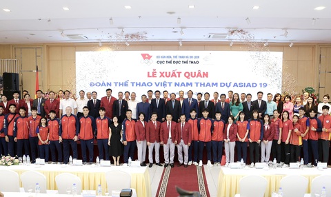 Đoàn thể thao Việt Nam xuất quân, đặt chỉ tiêu giành 2-5 huy chương vàng Asiad 19 - Ảnh 5. 337 vận động viên đoàn thể thao Việt Nam đã sẵn sàng cho Asiad 19 - Ảnh: HOÀNG TÙNG