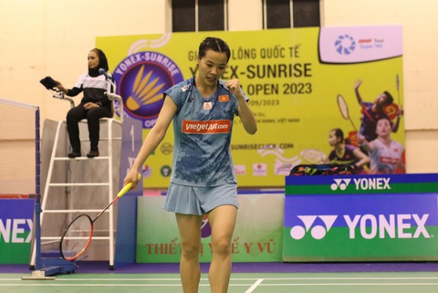 Khán giả ‘rớt tim’ cùng Nguyễn Thùy Linh vô địch Vietnam Open - Ảnh 3. Nguyễn Thùy Linh khởi đầu ấn tượng - Ảnh: T.P