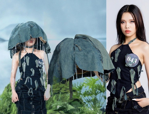 Trang phục tái chế độc đáo của thí sinh Miss Earth Việt Nam 2023 - Ảnh 1. Trang phục tái chế độc đáo của thí sinh Miss Earth Việt Nam 2023 - Ảnh 1.