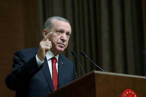 Tổng thống Thổ Nhĩ Kỳ Tayyip Erdogan - Ảnh: REUTERS Tổng thống Thổ Nhĩ Kỳ Tayyip Erdogan - Ảnh: REUTERS