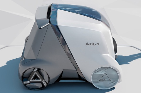 Concept xe điện '3 trong 1' độc đáo: Có thể tách thành 3 không gian khác nhau - Ảnh 6. Khi ở chế độ lái, 3 khoang sẽ hợp thành một thể thống nhất để di chuyển trên đường - Ảnh: Yanko Design